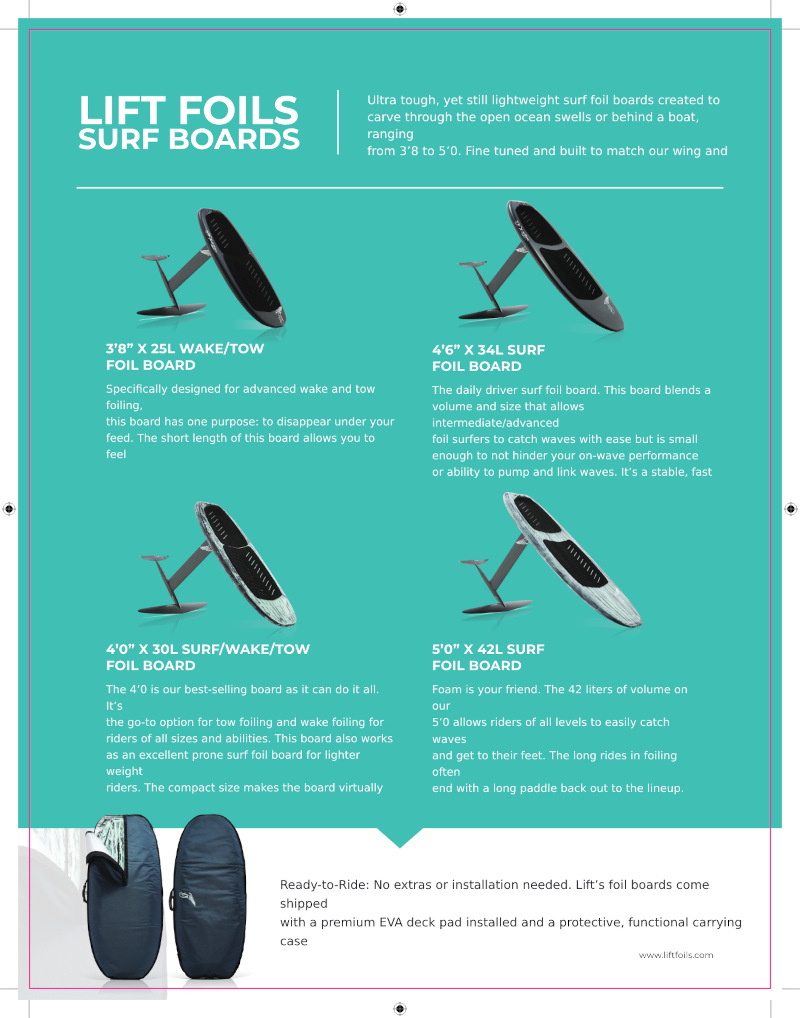 Lift Foils Surf Boards